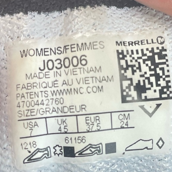 Merrell Womens size 7 Siren Sport J03006 Blue Purple Hiking Shoes Sneakers - Picture 9 of 10